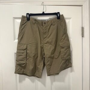 REI Womens Cargo Shorts Tan Hiking Outdoor Casual 8 Camping Outdoor Hike Walking